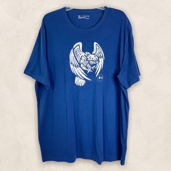 Under Armour Other - Under Armour Heat Gear Loose Crew Eagle Short Sleeve Performance T-Shirt Sz 2XL